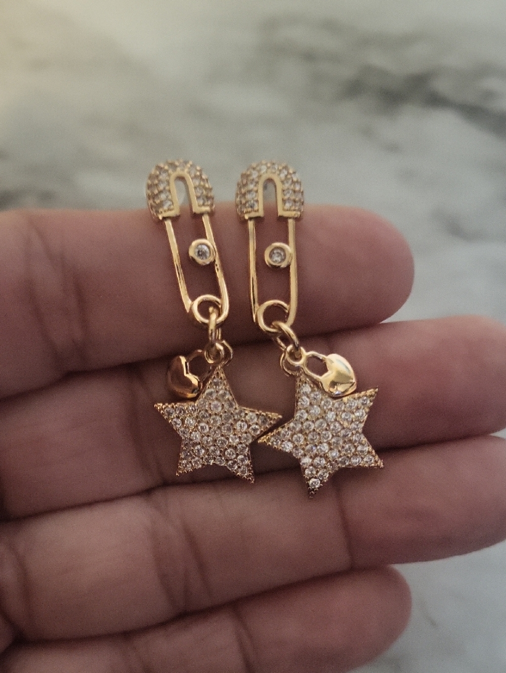 Gold Tassel Fringe Dangle Statement Earrings Bright Star